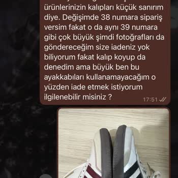 Yanlış Ayakkabı Numarası Ve İade Sorunu