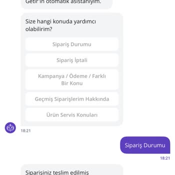 Getir Siparişim Teslim Edilmedi Ve Destek Yetersiz Kaldı