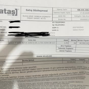 Koltuk Teslimatında Ve Kurulumunda Yaşanan Sorunlar