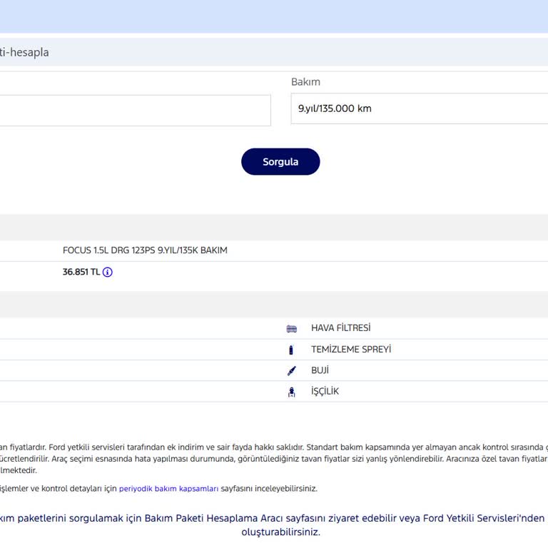 Ford Servis Ücretleri Ve Yanıltıcı Bilgi Sorunu