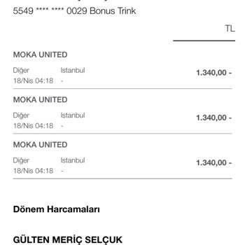 İzinsiz Kredi Kartı İşlemleri Hakkında Acil Yardım Talebi