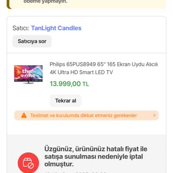 Fiyat Hatası Mağduriyeti: Ürünümü İstiyorum!