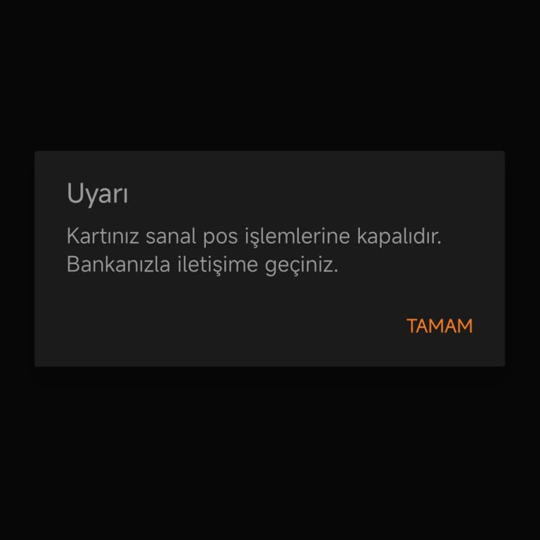 Ziraat Kredi Kartı Sanal Pos Sorunu