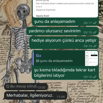 Sipariş Sorunu Ve Geri Ödeme Gecikmesi