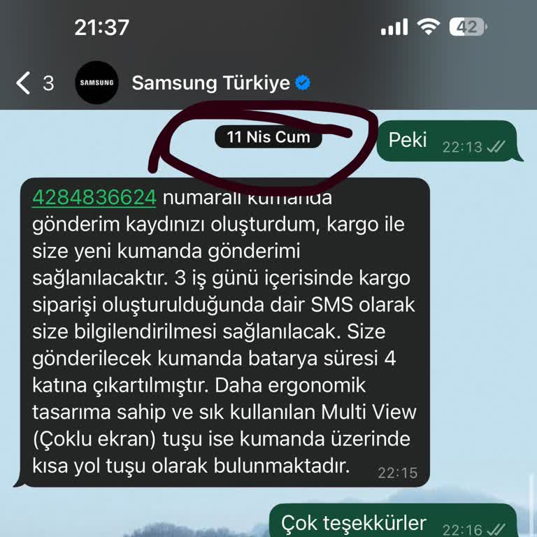Samsung TV Kumanda Sorunu Ve Geciken Kargo
