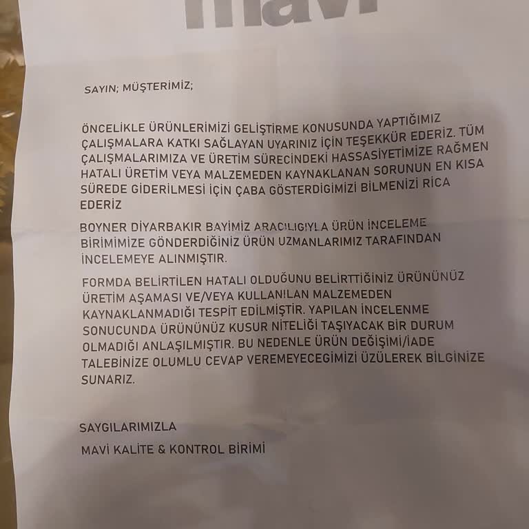 Mavi Kot Pantolonun Dayanıklılığı Hayal Kırıklığı Yarattı