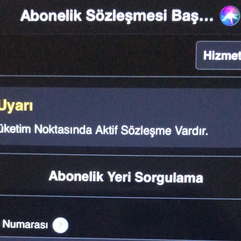 E-Devlet Üzerinde Abonelik Başvurusunda Hata