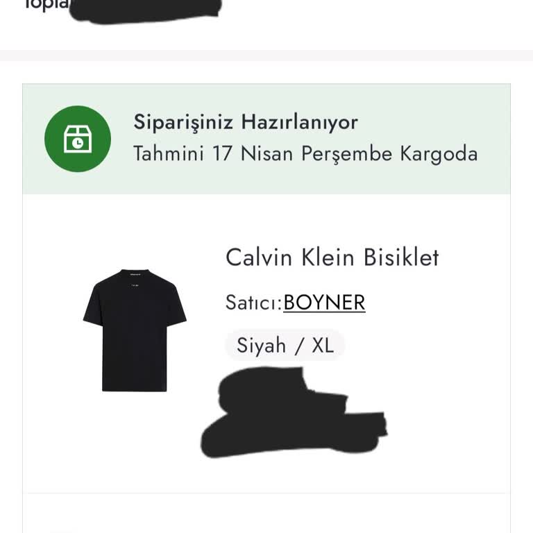 Boyner'den Aldığım Tshirt Kargoya Verilmedi