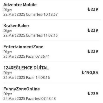 Bilinmeyen Mobil Ödeme Çekimleri Ve Yetersiz Destek