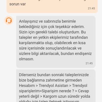 Trendyol'da Bitmeyen Sipariş Çilesi