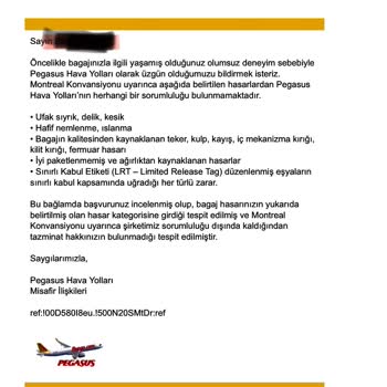 Pegasus Hava Yolları'nda Valiz Mağduriyeti