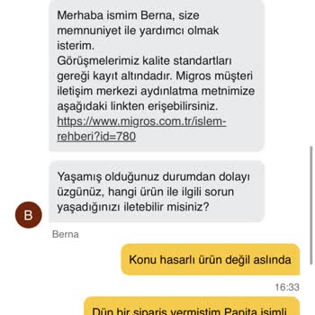 Migros'ta Son Kullanma Tarihi Geçmiş Ürün Ve Yetersiz Müşteri Hizmeti