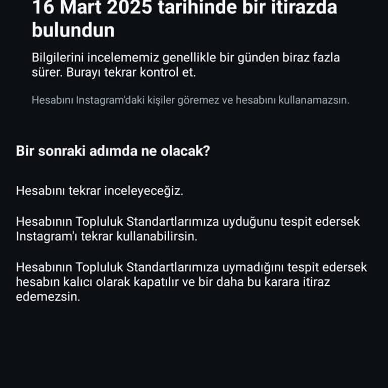 Instagram Hesabım Haksız Yere Kapandı İtirazlarım Yetersiz