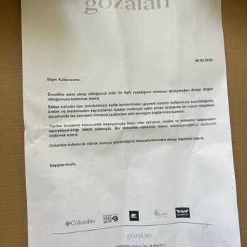 Columbia Ayakkabılarında Yıpranma Ve Su Geçirme Sorunu