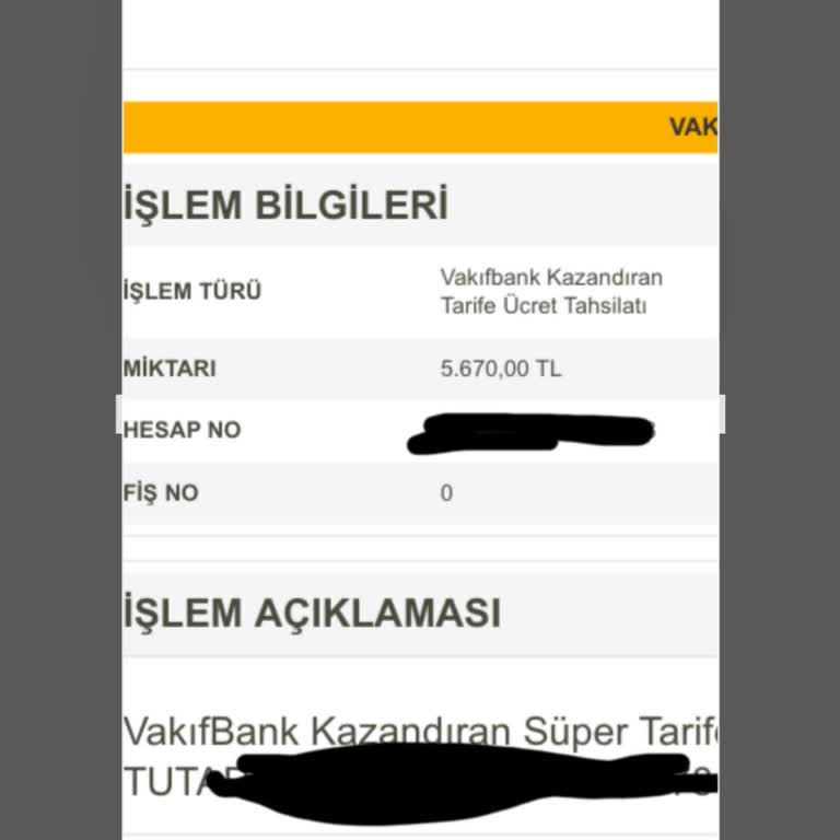 VakıfBank'ta Kazandıran Tarife Mağduriyeti