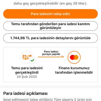 Yanlış Siparişin İadesi Hala Yapılmadı!