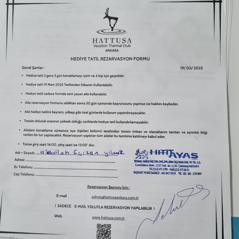Hediye Tatil Kazandım, Ancak Mail Engeliyle Karşılaştım
