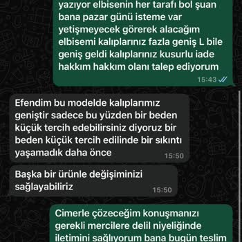 Yanıltıcı Beden Bilgisi Ve İade Sorunu