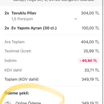 Yemeksepeti'nde Online Ödeme Sonrası Teslim Edilmeyen Sipariş Ve Yetersiz Müşteri Hizmeti Deneyimi