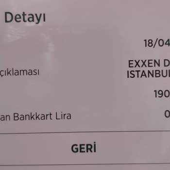 Exxen Digital Üyeliği Olmayan Hesaptan Yapılan Hatalı Ücret Kesintisi