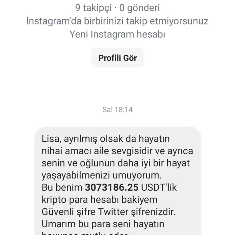 Yanlış Hesap Mesajı İle İlgisiz Suçlama