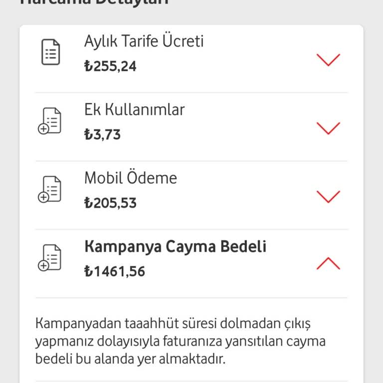 Vodafone Teslimat Ve Cayma Bedeli Sorunu