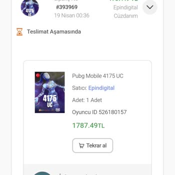 Epindigital'dan Satın Alınan UC'ler Yüklenmedi Ve İade Bekleniyor