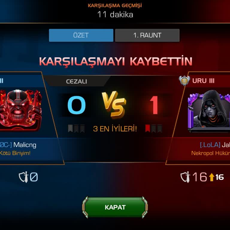 Marvel Kahramanlar Turnuvası'nda Bağlantı Sorunu