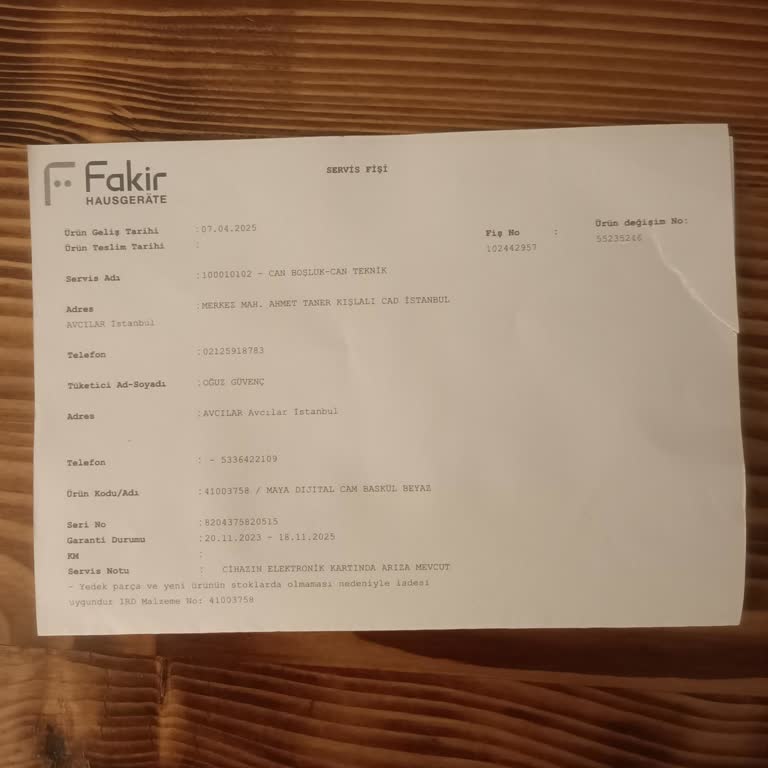 Fakir Tartı İade Sorunu Ve Mağduriyet