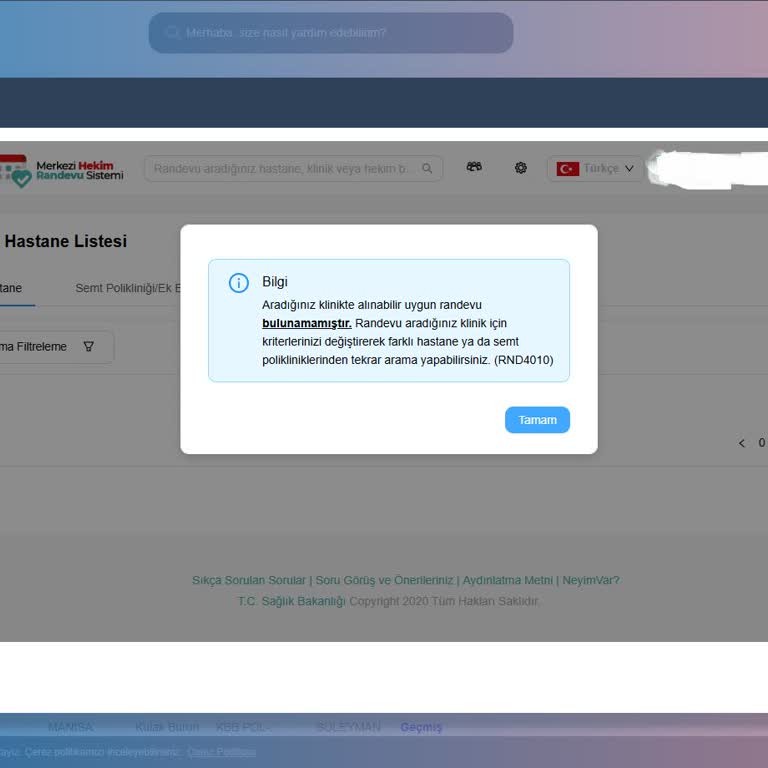 Turgutlu Devlet Hastanesinde Randevu Alamama Sorunu