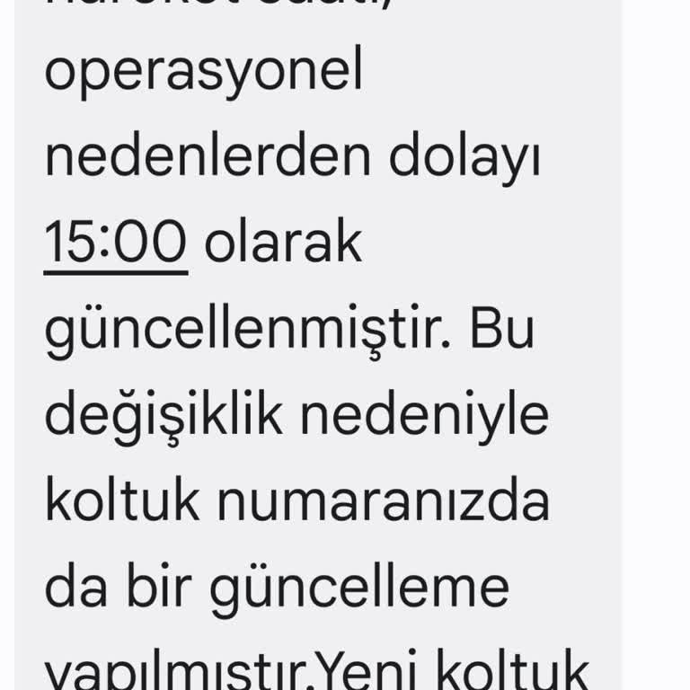 Kamil Koç'un Keyfi Koltuk Ve Saat Değişiklikleri