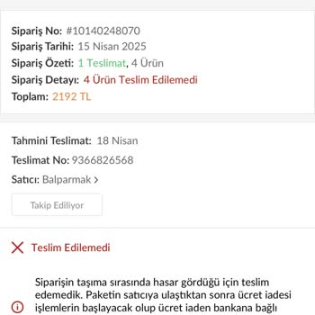 Trendyol'dan İstenmeyen İade Süreci Ve İndirim Sorunu
