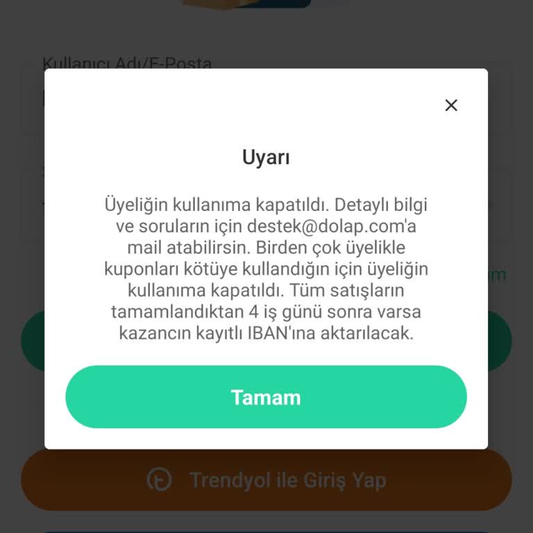 Dolap Hesabım Uyarısız Kapandı, Emeklerim Boşa Gitti