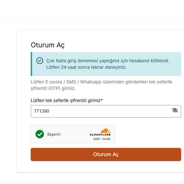 VFS Global Hollanda'da Sürekli Kilitlenen Profil Sorunu