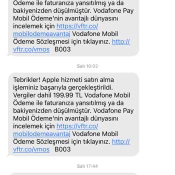Vodafone'dan Onaysız Ücretlendirme Ve Geri Ödeme Sorunu