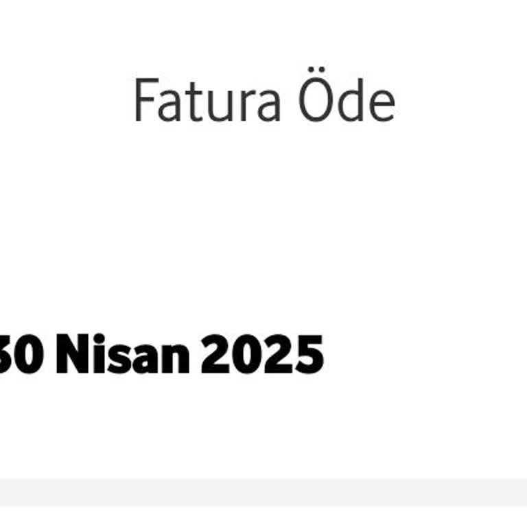 Vodafone'un 5 Günlük Fatura Şoku