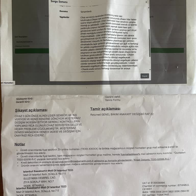 Media Markt'tan Aldığım Robot Süpürge Sorunları Bitmiyor!