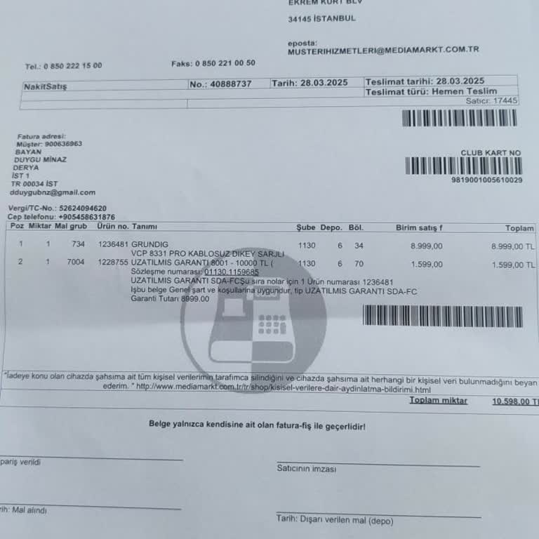 Media Markt Ve Grundig Arasında Kalan Müşteri