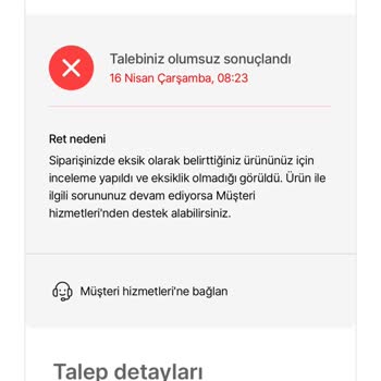Eksik Gönderilen Ürünler Ve İletişim Sorunu