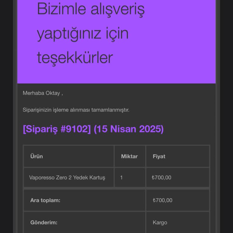 Gönderilmeyen Sipariş Ve İletişim Sorunu