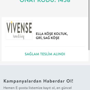 Vivense'nin Garanti Kapsamında Yanıltıcı Hizmeti