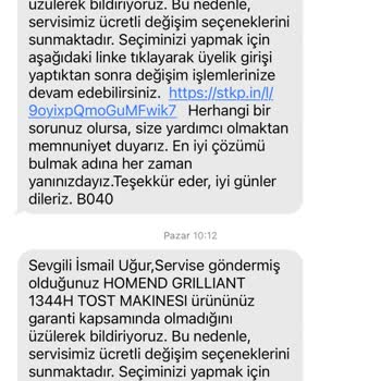 Karaca Tost Makinesi Servis Süreci Kabusu