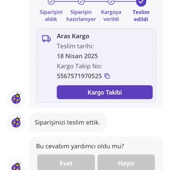 Teslim Edilmeyen Ürün İçin Acil Destek Talebi