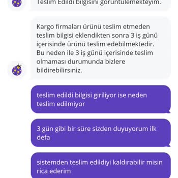 Teslim Edilmeyen Ürün İçin Acil Destek Talebi