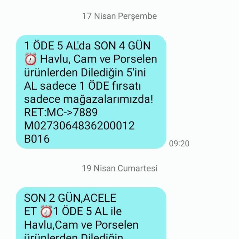 Reklam Mesajlarından Kurtulmak İstiyorum