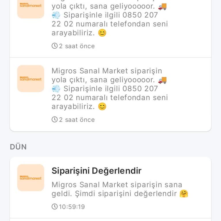 Sipariş İptali Ve Bildirim Eksikliği