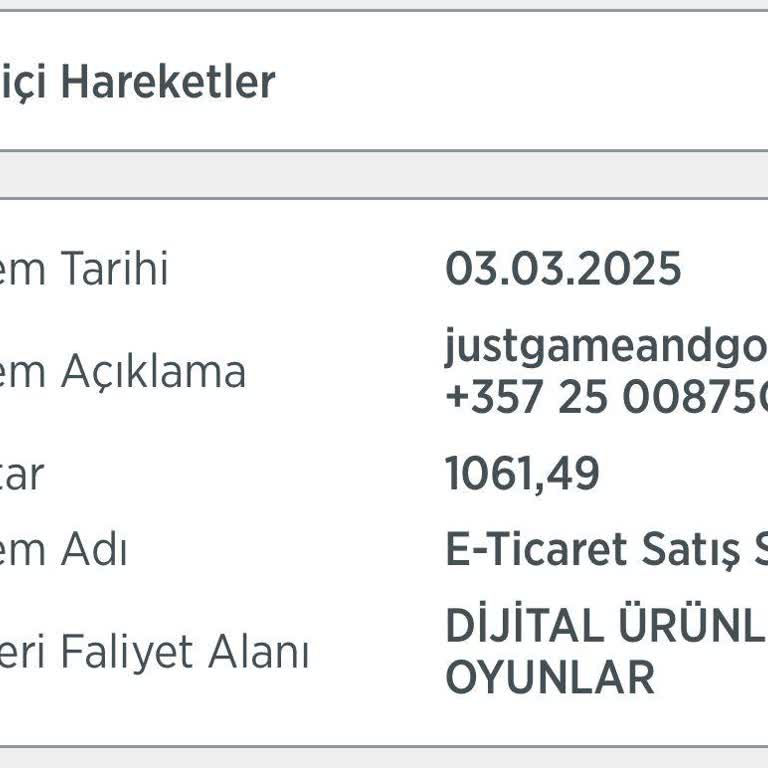 Bilinmeyen İşlem Ve İade Sorunu