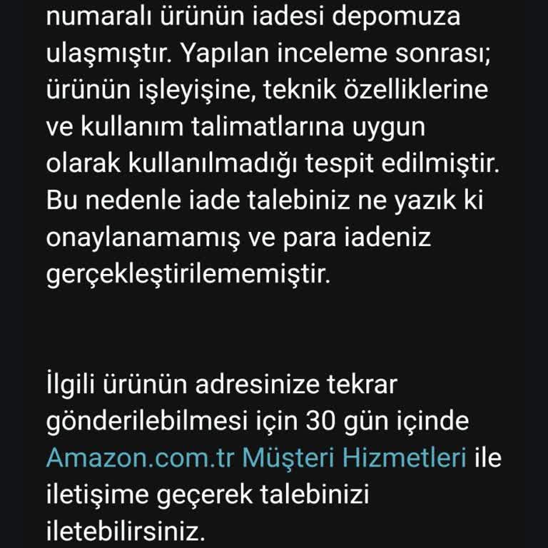 Amazon'un İade Politikası Müşteriyi Mağdur Ediyor