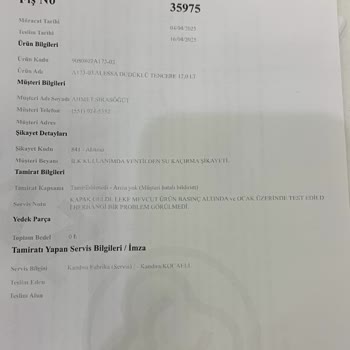 Düdüklü Tencere Kabusu: Su Kaçırma Ve Garanti Sorunu
