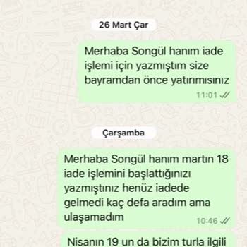 İletişim Sorunları Ve İade Sürecindeki Aksaklıklar